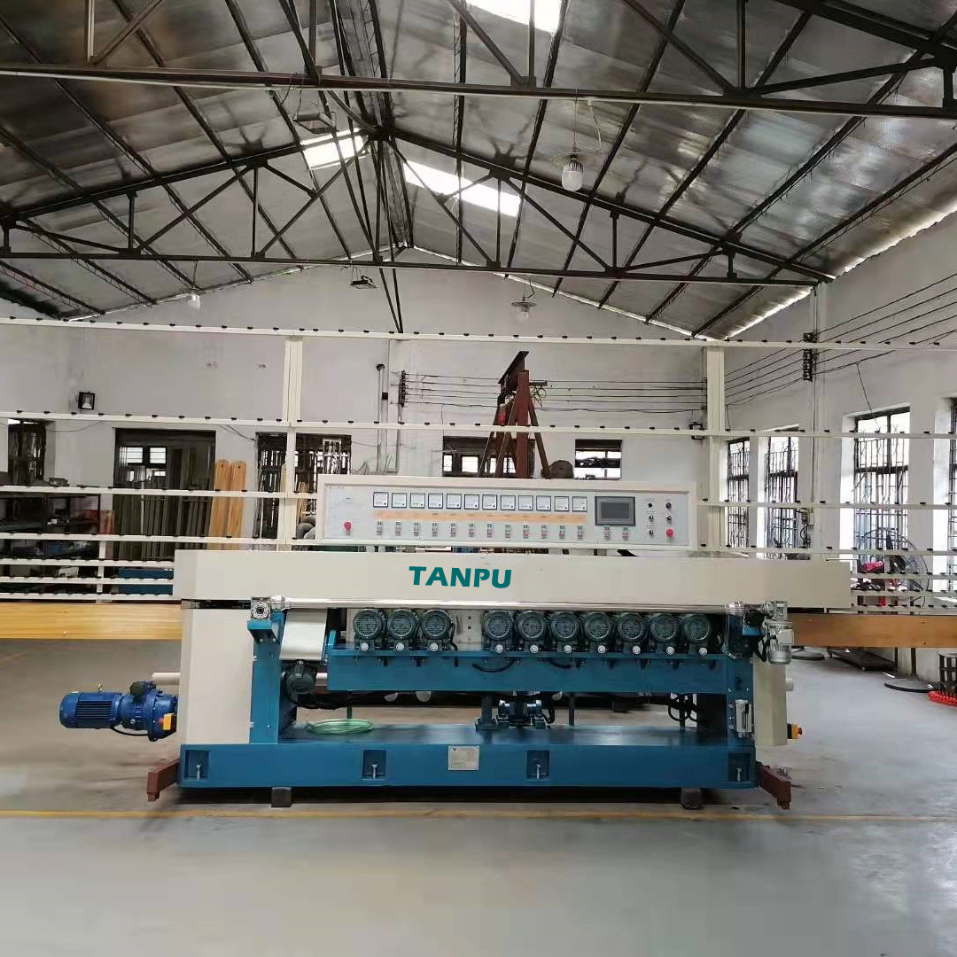 TANPU Tempered Glass Edge Polish Edging Beveling Machine Mirror Straight Line Glass Polishing Machine beveling machine