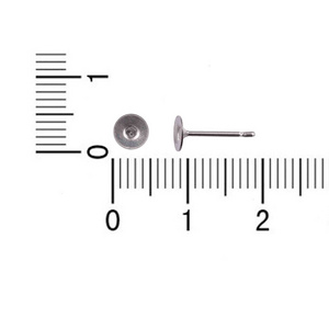 Surgical Stainless Steel Flat-Pad Earring Posts and Backs findings