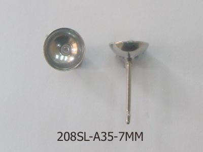 Surgical Stainless Steel Flat-Pad Earring Posts and Backs findings