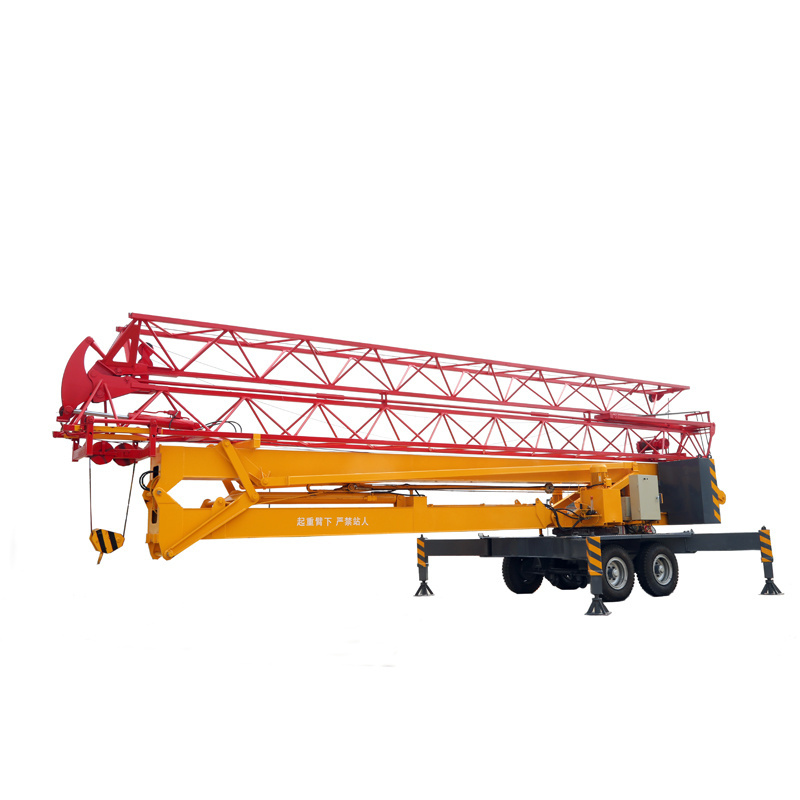 High Efficiency Remote Controlling 2ton 3ton 4ton Self Erecting Mini folding Tower Crane