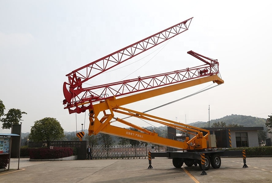 mini hydraulic 80t static tower crane hot sale