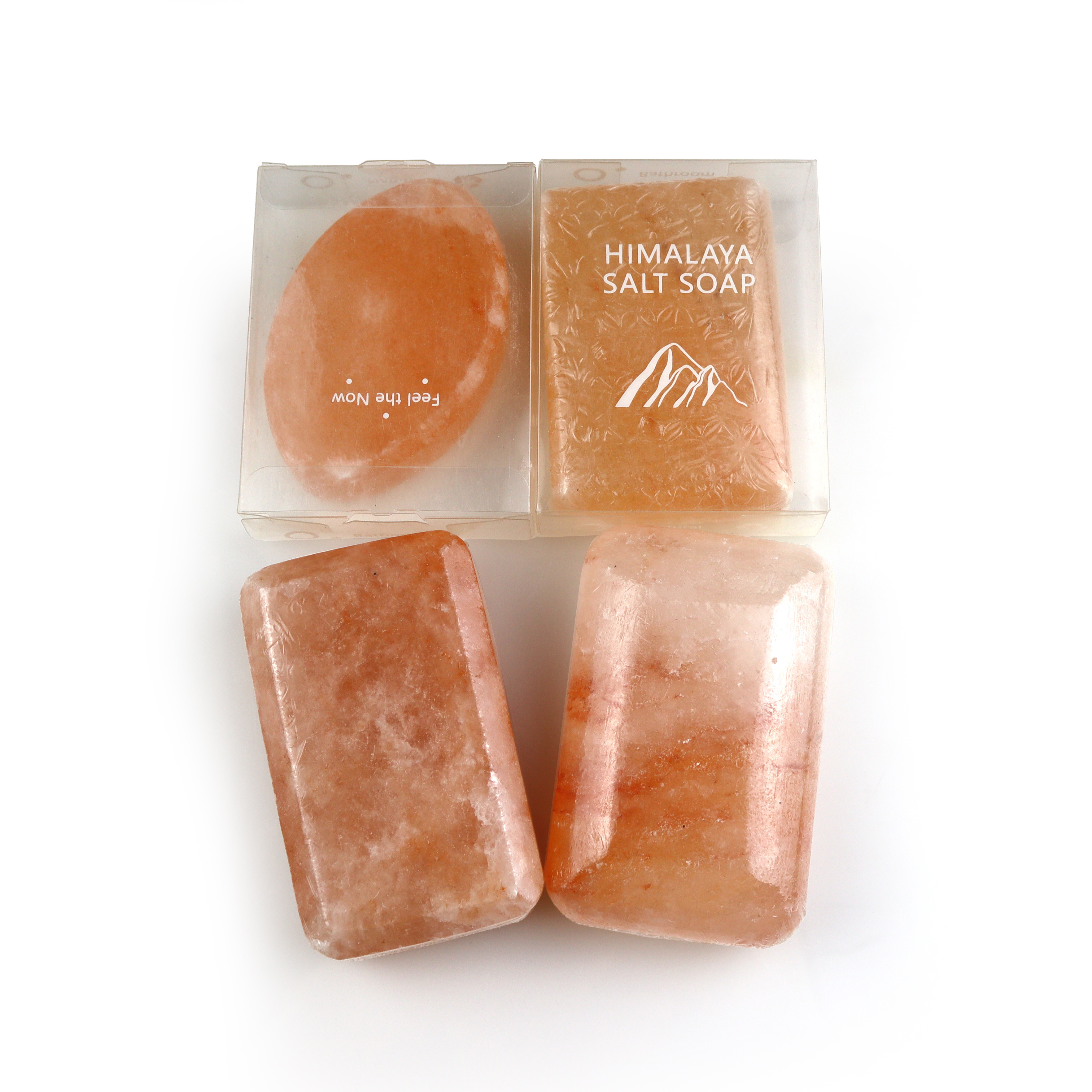 Spa Healing and Therapy Natural Crystal Deodorant Bar Himalayan Rock Salt Massage Stones as Detox Heated or Frozen