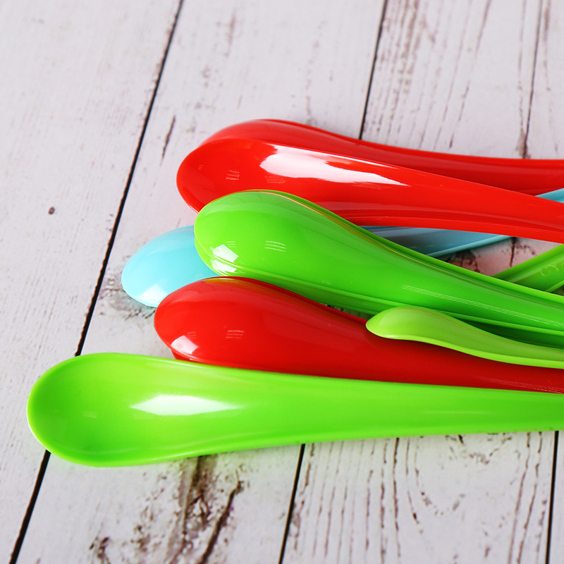 hot sale eco friendly custom disposable plastic drop shape Small dessert spoon ice-cream scoop spoon