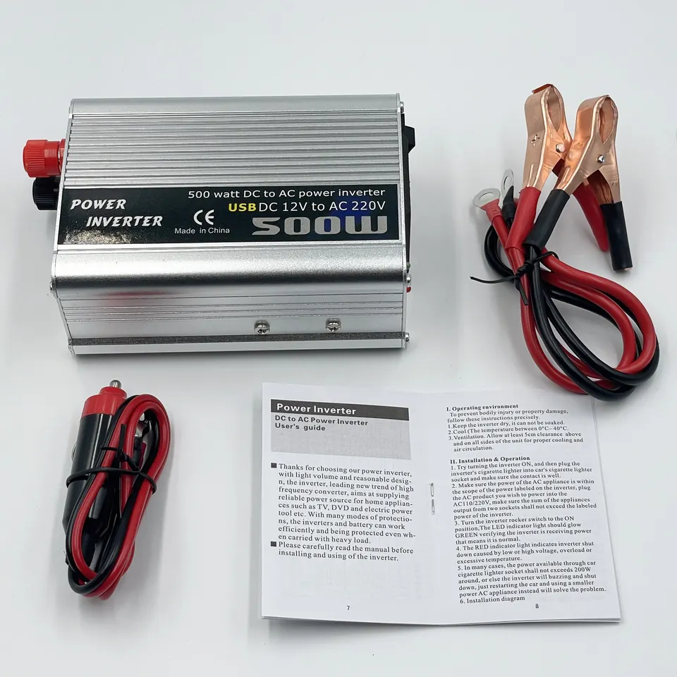 High Quality Modified Sine Wave 500w Inverter Dc 12v 24v To Ac 110v 220v Electric Power Inverter