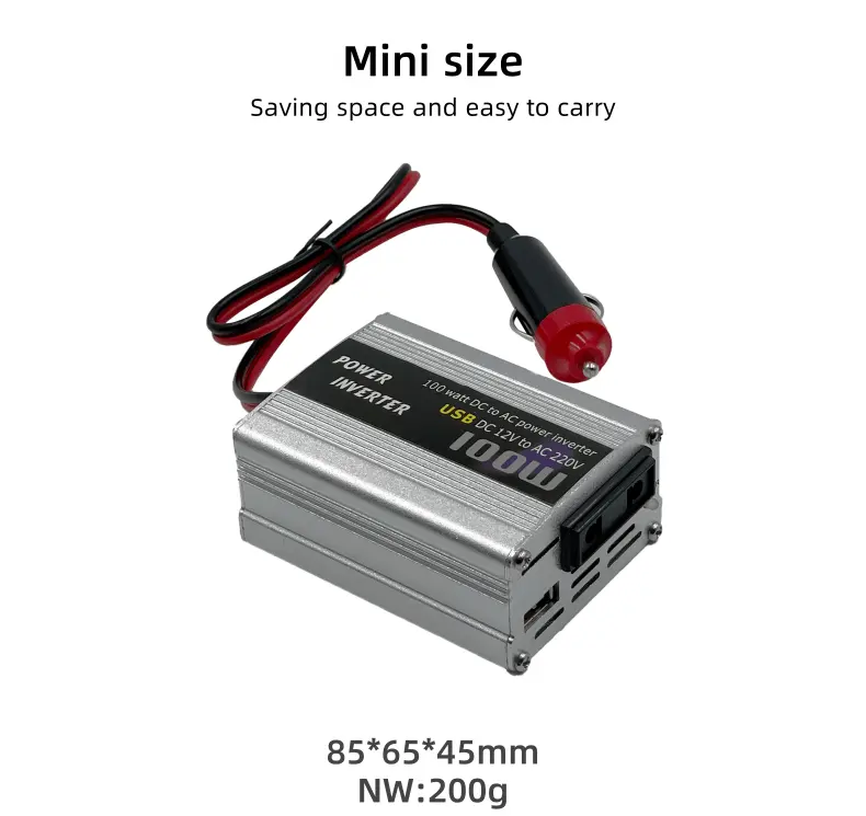 100w  For Wholesale Car Inverter Dc 12v To Ac 220v Cigarette Lighter Inverter Mini Size Car Adapter Off Grid Inverter