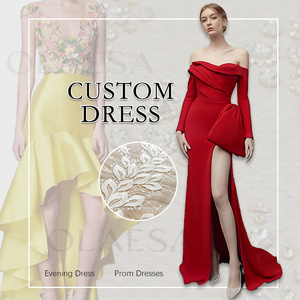 TAO Wholesale Custom Red Dresses Women Party Evening Elegant Lady Wine Red Bridesmaid Dresses Off Shoulder Elegant Prom Dress