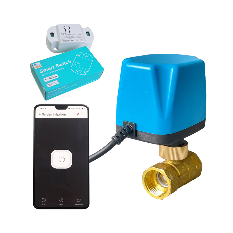 Mobile APP remote control WiFi smart controller agricultural irrigation timer switch valve electric actuator