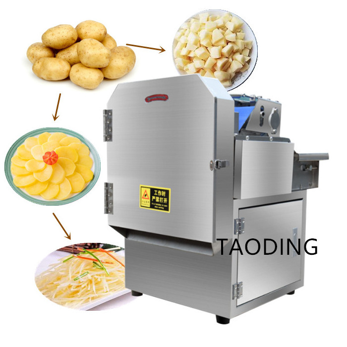 High output	vegetable shred cut machine	slicer produce  large power Potato mincer 	thin cutting shredder dicing  cube cooked