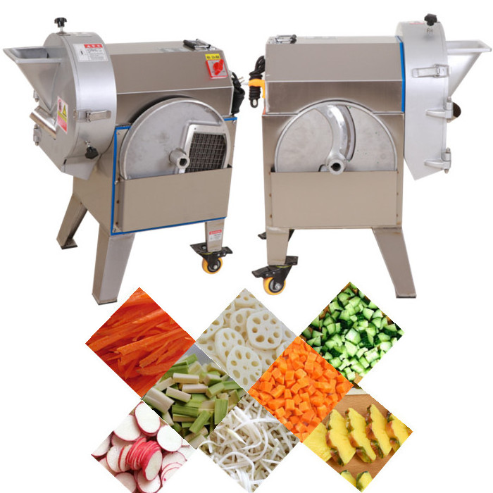 Stainless steel vegetable cutter onion dicer machine cucumber commercial potato slicer machine vegetable cube cutting machine