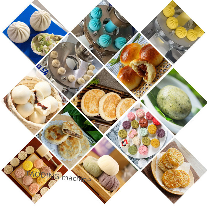 500-3000pcs/h mochi machine ice cream baozi forming siopao machine maker kubba filling pork Steamed bun making machine price