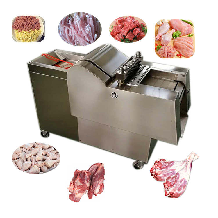 Multi-functional commercial meat cube cutting machine automatic goat meat cutter machine beef cube frozen chicken dicer machine