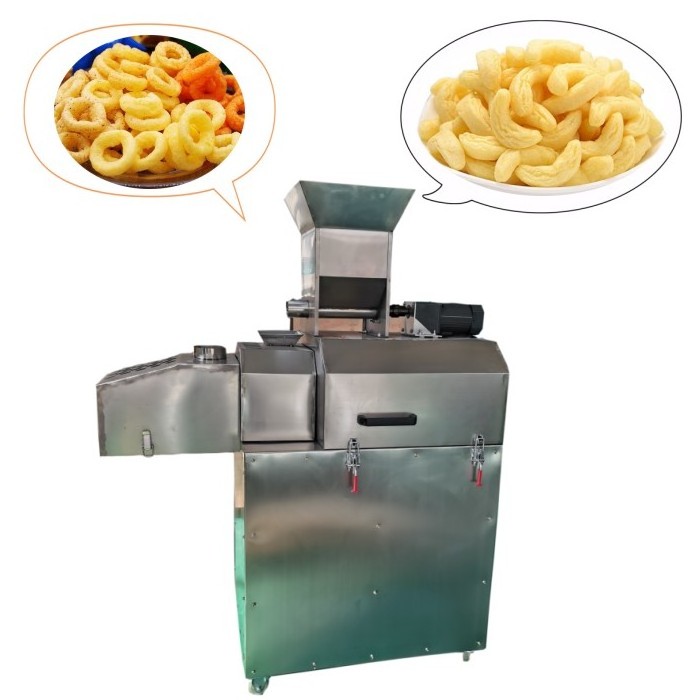 Stainless steel corn puff making machines snack food extrusion rice extruder machine maize puffed maker rice puff machine