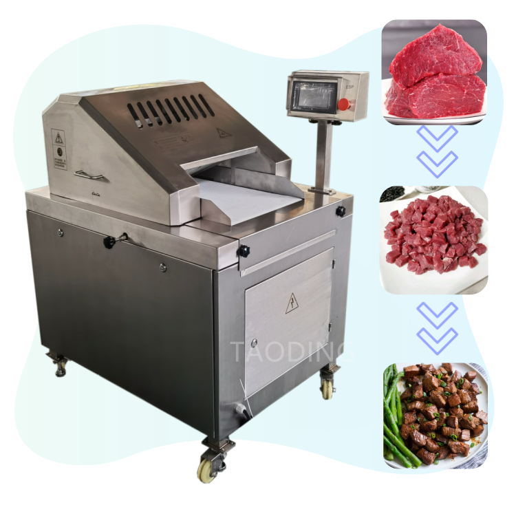 stainless-steel Karachi	frozen beef meat cube cutter machine	fish industrial meat dicer	meat cube dicer