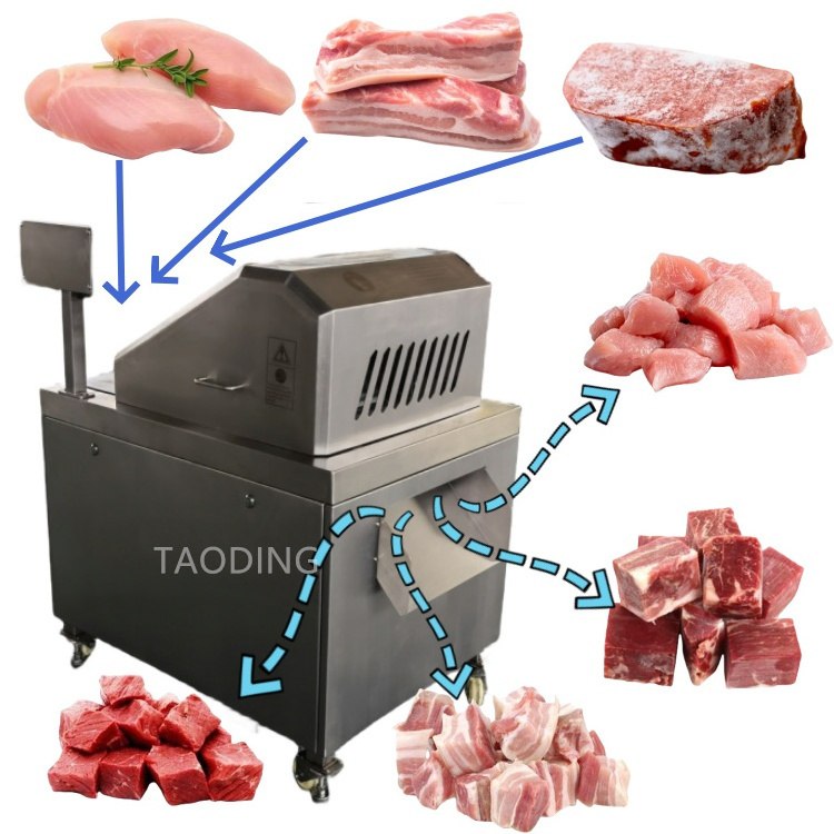 stainless-steel Karachi	frozen beef meat cube cutter machine	fish industrial meat dicer	meat cube dicer