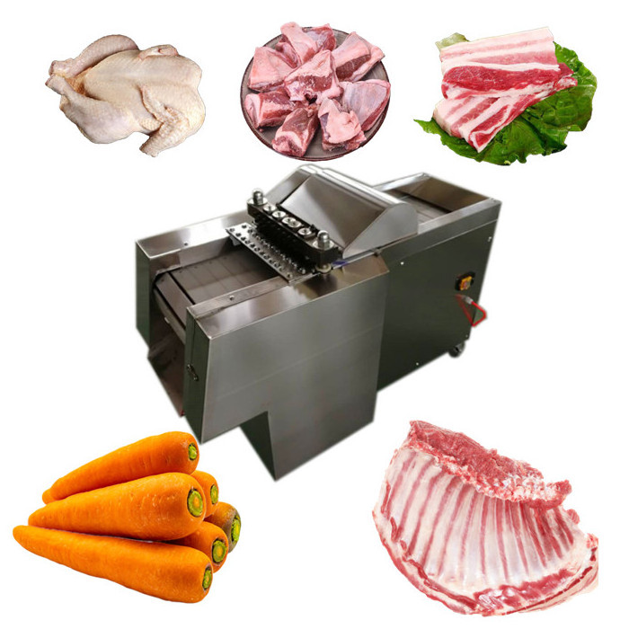 Multi-functional commercial meat cube cutting machine automatic goat meat cutter machine beef cube frozen chicken dicer machine