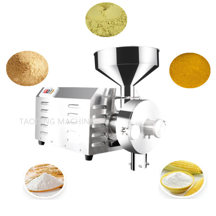 Stainless steel flour milling machine corn rice grinding grain grinder machine coffee bean miller wheat milling machine for home