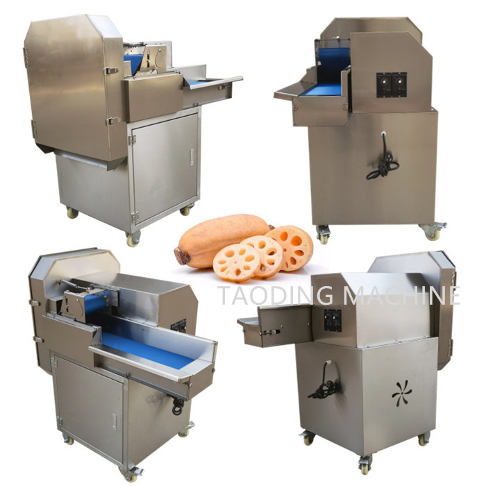 Factory price automatic  vegetable dicing machine large cut green onion slice	potato cube cutting  carrot chopper