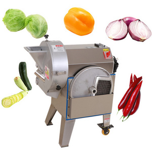 Multi-functional vegetable cutting machine potato slicing carrot slicer machine onion dicer cube cut industrial vegetable cutter