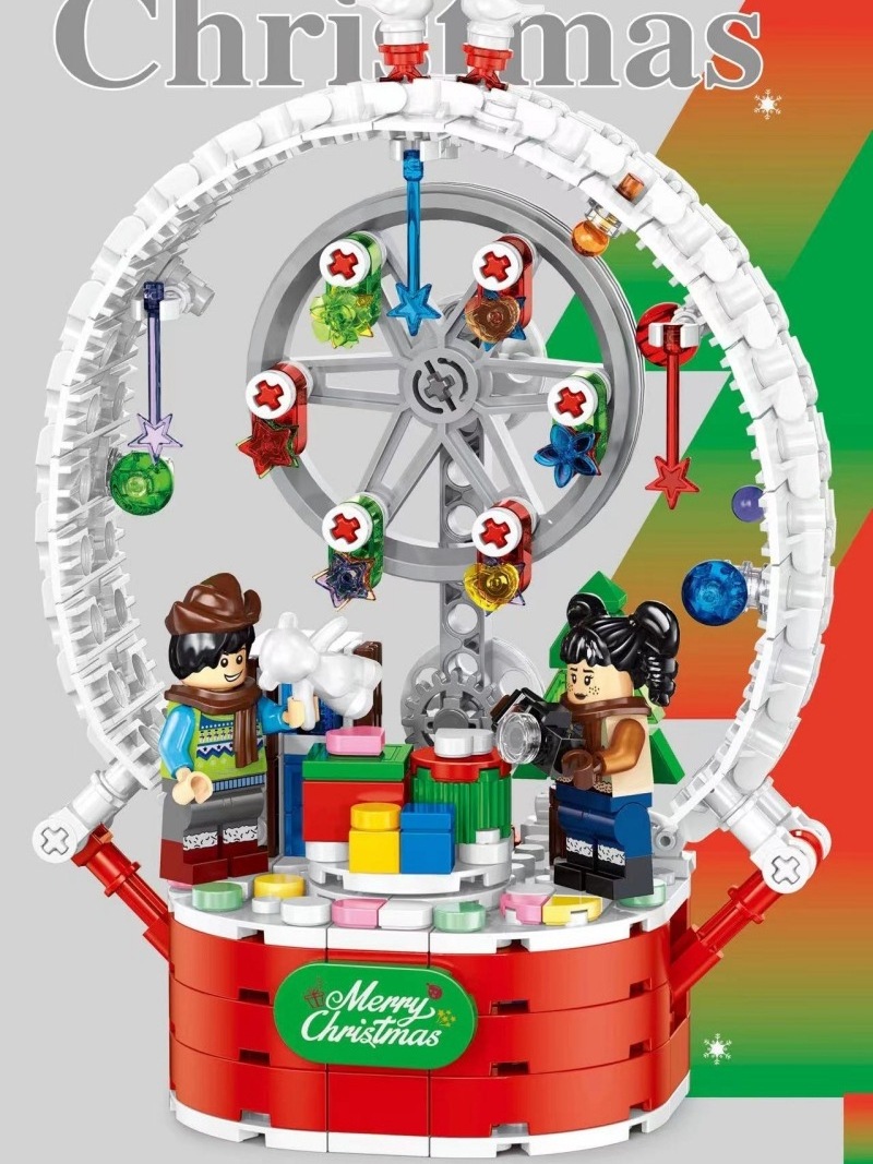 JD010 Christmas Ferris wheel model toy Children Playground Rides On The Ferris Wheel On Both Sides Mini Ferris Wheel For Sale