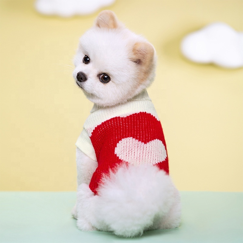 Warm Pullover Pet Clothes Braided Dog Cat Twist Knitted Sweater