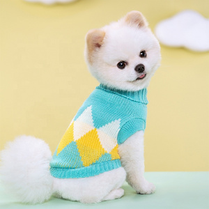 Warm Pullover Pet Clothes Braided Dog Cat Twist Knitted Sweater