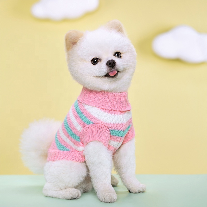 Warm Pullover Pet Clothes Braided Dog Cat Twist Knitted Sweater