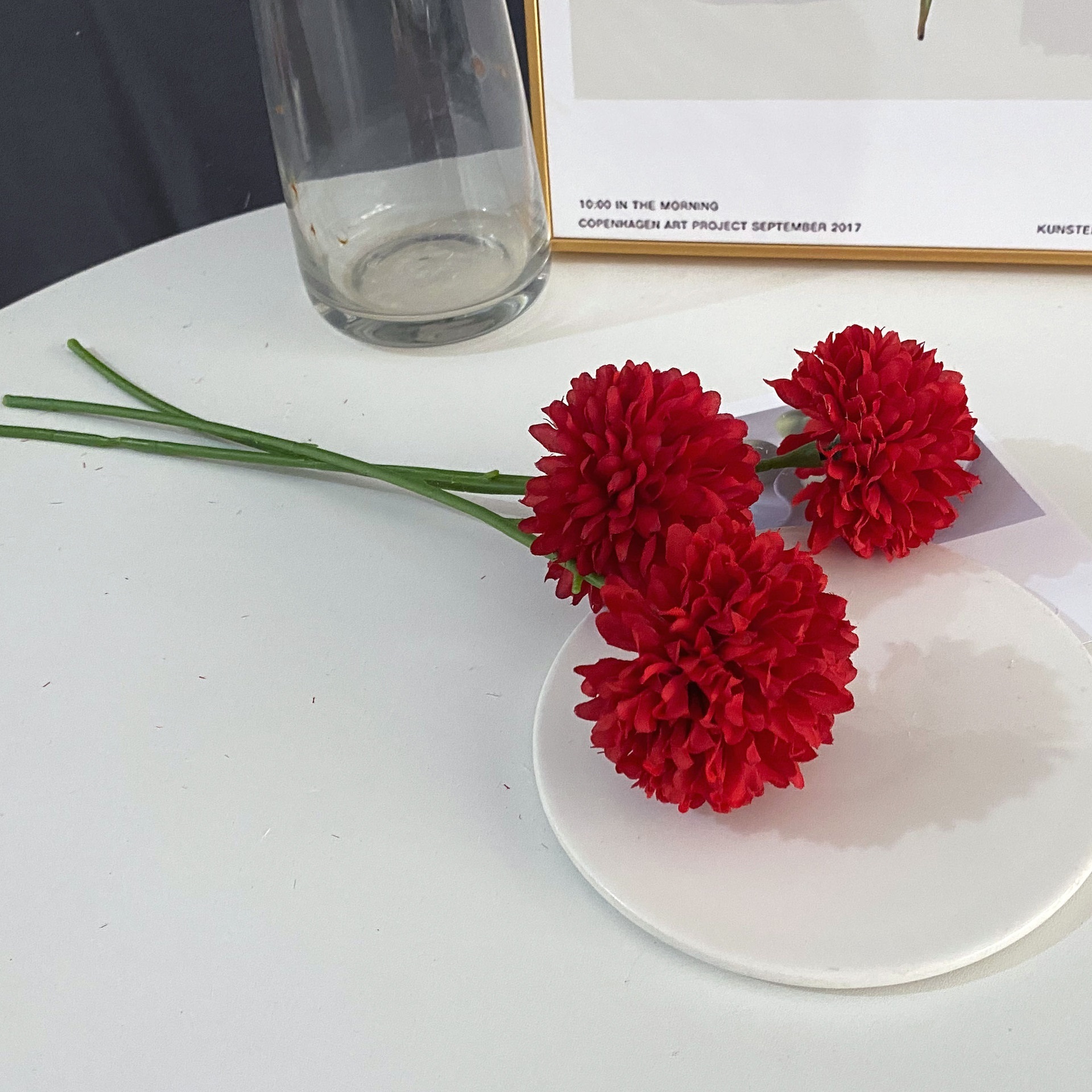 High simulation single ball chrysanthemum dandelion gerbera home wedding decoration mother's day gift artificial chrysanthemum