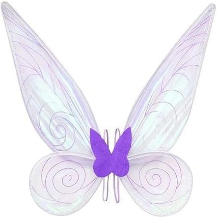 TLX Wholesale Giant Fairy Wing Dress Up Sparkling Sheer Wings Butterfly Fairy Halloween Costume Angel Wings for Kids Girls Women