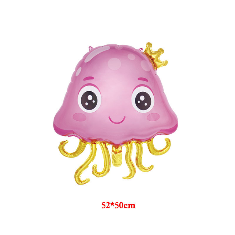 TLX Factory Outlet Ocean Animals Jellyfish Aluminum Balloon Shell Balloon Set For Summer Sea Themed Party Balloons Suppliers