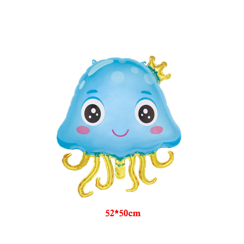 TLX Factory Outlet Ocean Animals Jellyfish Aluminum Balloon Shell Balloon Set For Summer Sea Themed Party Balloons Suppliers