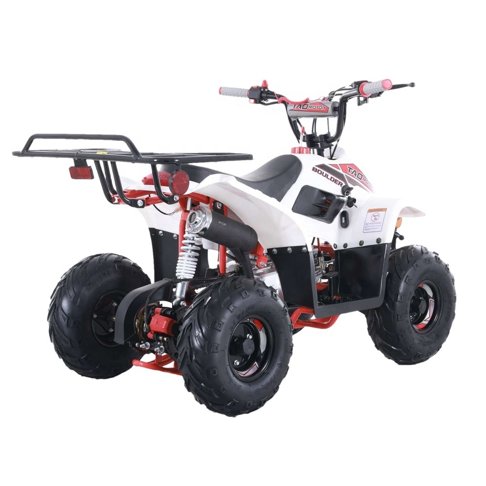 Tao Motor New Design Cheap Farm 4 Wheel Bike Cuatrimotos Automatic 110cc 125cc Quad Bike Atv for Kids New Boulder 3 Front Drum