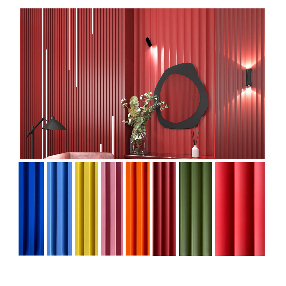 modern seamless pvc cladding 3d great wall slat waterproof wood plastic composite wall panel