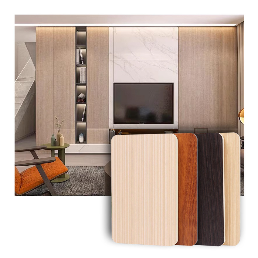 1.22*2.44m PVC foam flexible sheet interior decoration wall panel bamboo charcoal wood veneer