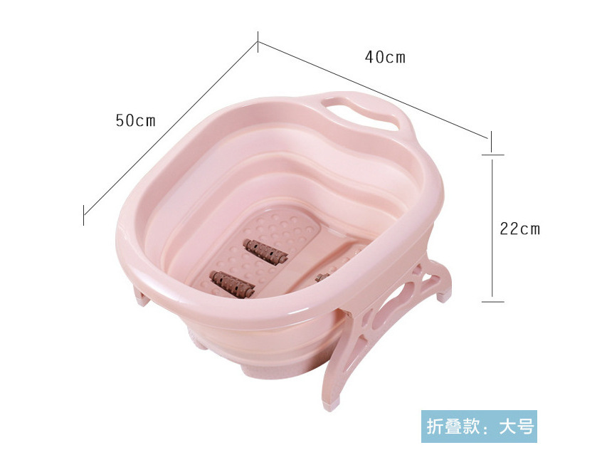 12 2021 New Portable Bathtubs Foldable Foot Soaking Bucket Foaming Massage Bucket Household Sauna Bathtub Pedicure Bath Plastic