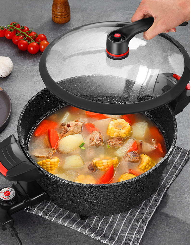 2023 Hot Sale Multifunction Non Stick Cooking Stew Soup  8L 1800W Pot Low Micro Pressure Electric  Cookers