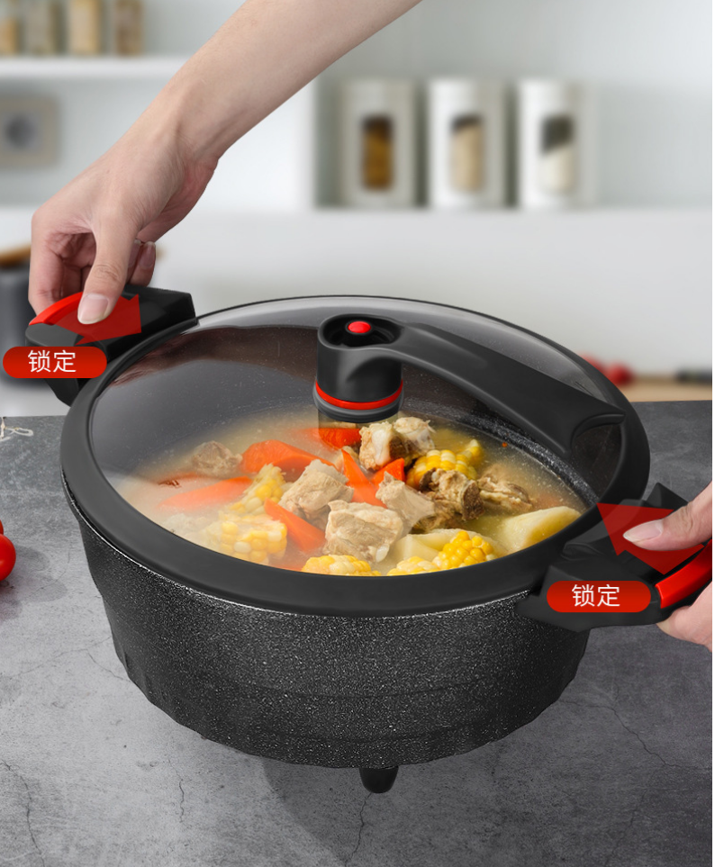 2023 Hot Sale Multifunction Non Stick Cooking Stew Soup  8L 1800W Pot Low Micro Pressure Electric  Cookers