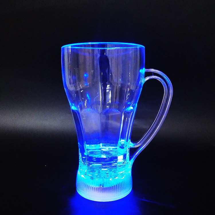 LED Wine Champagne Light up Glasses LED Cup Whisky Glasses Flashing LED Liquid Activated for Bar Box Christmas Round