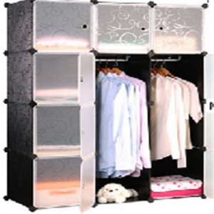 1201  Adjustable DIY    High Quality 12 Cube Children Plastic Portable Wardrobe Closet