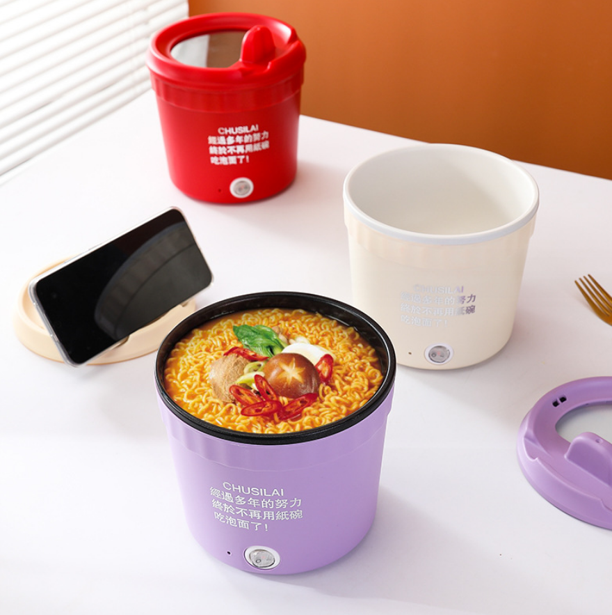 Multi functional instant noodle mini pot portable electric cooker, student dormitory small electric rice cooker