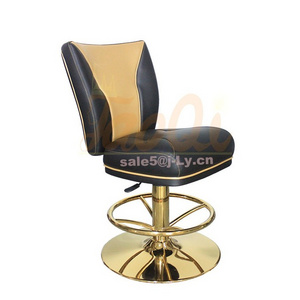 K1049 Casino Chair Metal Frame Cheap Black American Gaming Bar Stool Slot Machine Roulette Seating Poker Chair