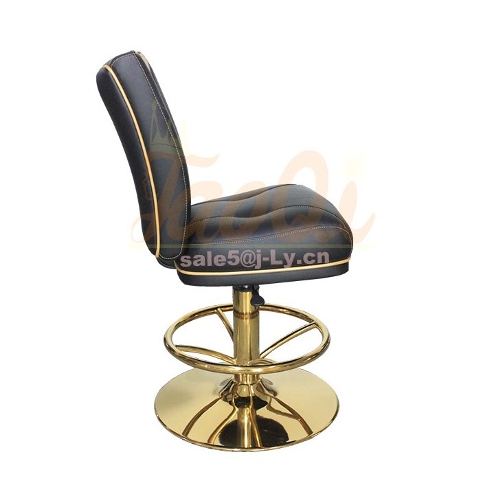 K1049 Casino Chair Metal Frame Cheap Black American Gaming Bar Stool Slot Machine Roulette Seating Poker Chair