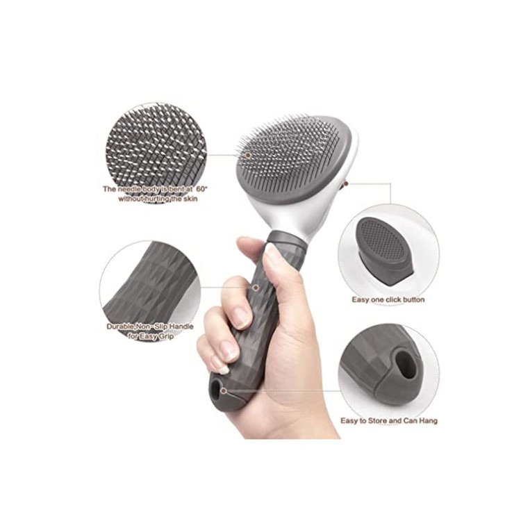 Deshedding Tool Massage Comb Cleaning Slicker Hair Removal Animal Cat Dog Comb Pet Grooming Brush