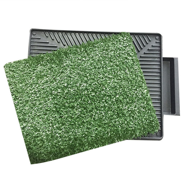 Dog Grass Pet Loo Indoor/Outdoor Portable Potty Dog Potty Pat toliet Artificial Grass Patch Bathroom Mat