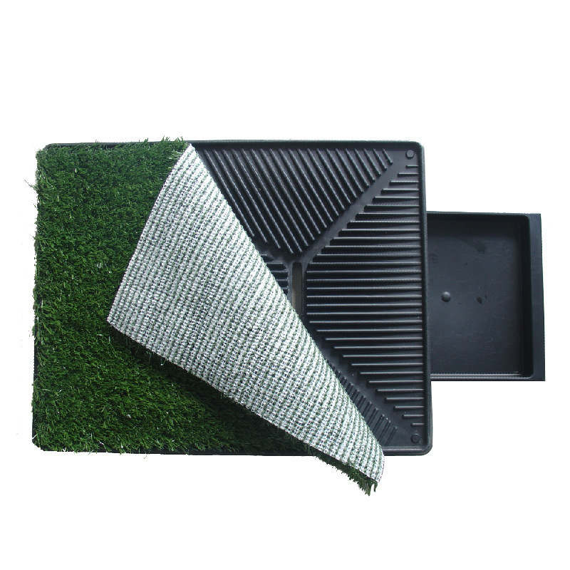 Dog Grass Pet Loo Indoor/Outdoor Portable Potty Dog Potty Pat toliet Artificial Grass Patch Bathroom Mat