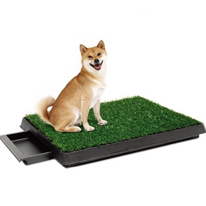 Artificial Grass Patch Bathroom Mat Training Puppy Potty Pad Tray Pet Toilet Household Indoor Dog Toilet Dog Grass Mat Toilet