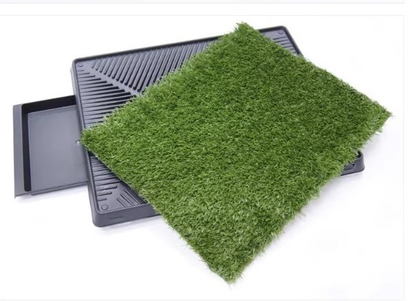 Artificial Grass Patch Bathroom Mat Training Puppy Potty Pad Tray Pet Toilet Household Indoor Dog Toilet Dog Grass Mat Toilet