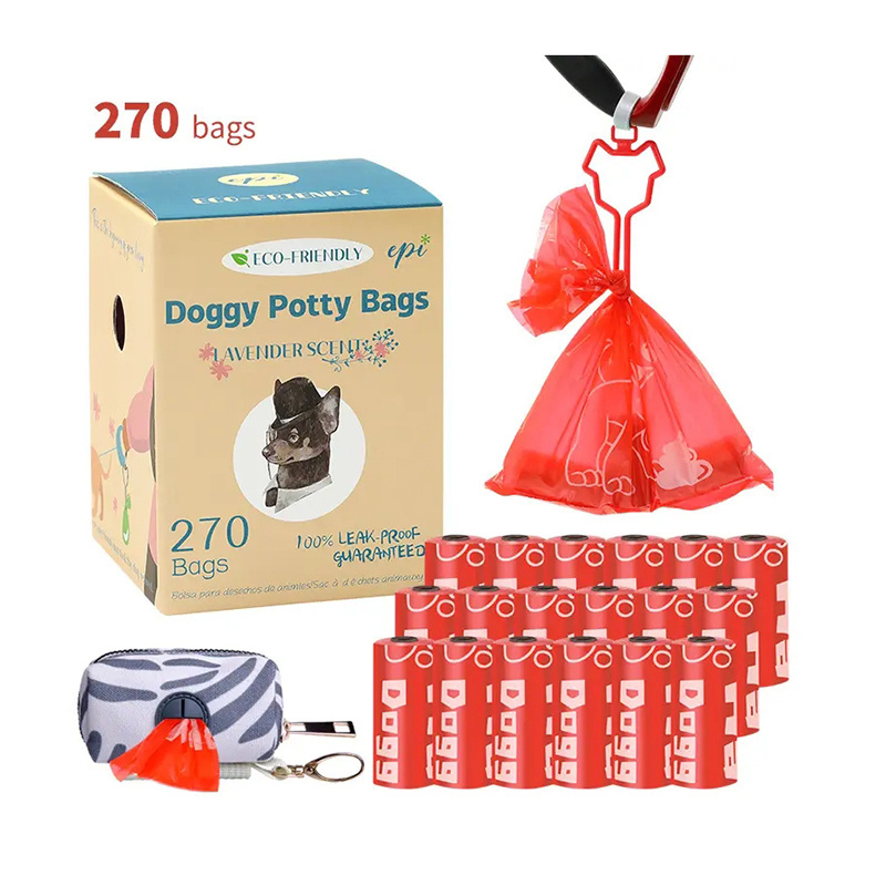 Eco Friendly Waste Travel Plastic Design Biodegradable Plastic Doggie Poop Bags Grooming Sets