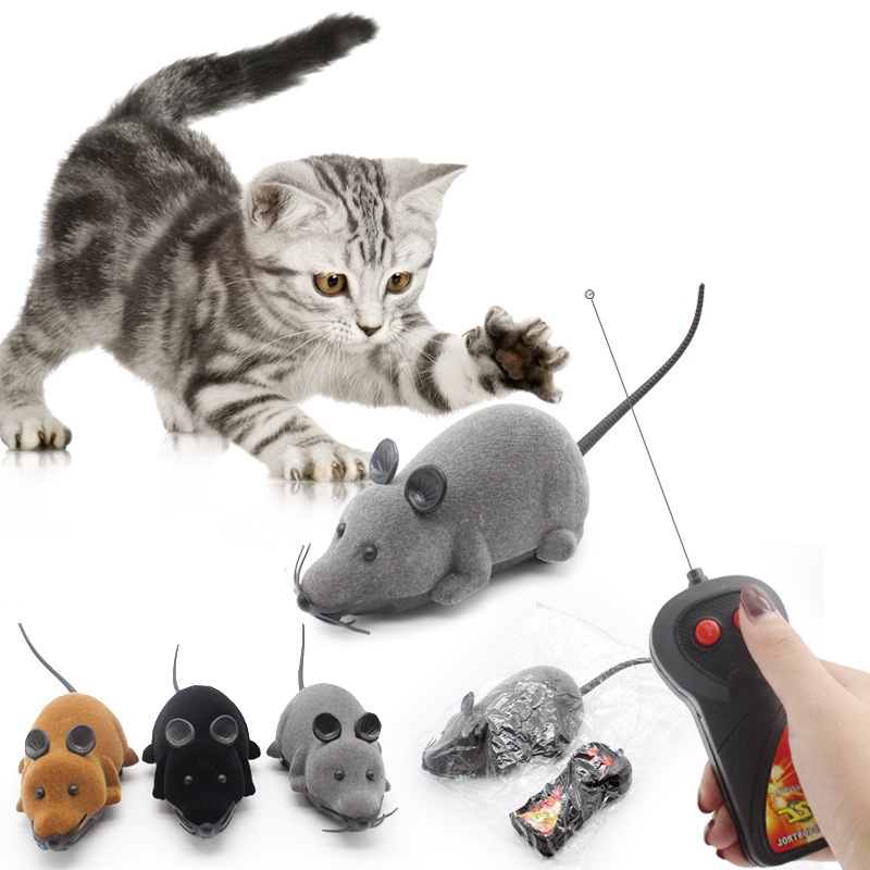 New arrival Funny Chasing Electric Kitten Toy Simulation Electric Mouse cat toy Remote Control Toy for Cats