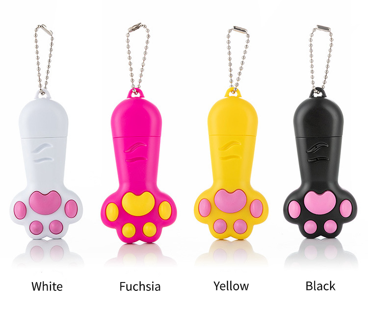 Best Selling Lovely Paw Shape Pet Cat Toys USB Charge Laser Pointer Mini Led Toys UV Light Cat Laser Toys