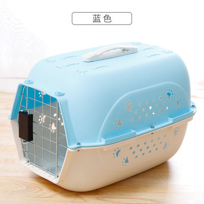 Portable Pet Cat Carrier Outdoor Plastic  Dog Pet Cages Carriers Car Travel  Accessories